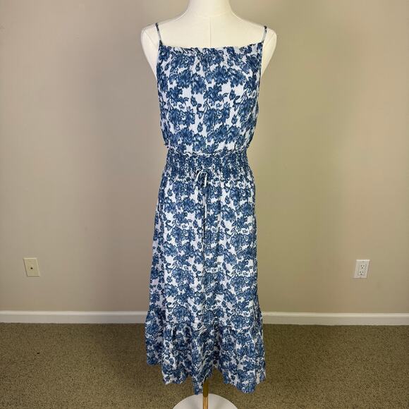 Rails Magdalene Floral Smocked Waist Midi Sundress US Women’s M - Picture 4 of 10